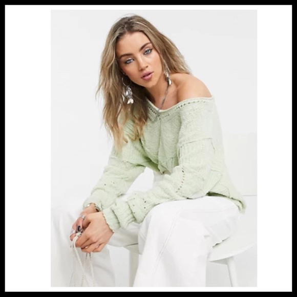 FREE PEOPLE PULLOVER LUXE KNIT SWEATER A2C - Picture 14 of 16